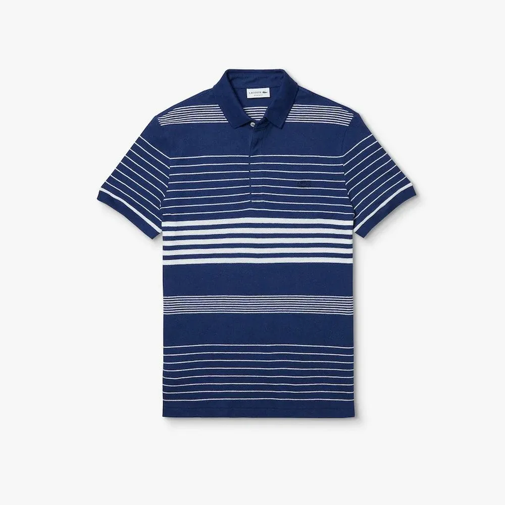 Men's Striped Short Sleeve Polo