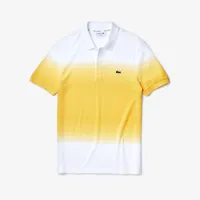 Men's Centre Stripe Faded Short Sleeve Polo