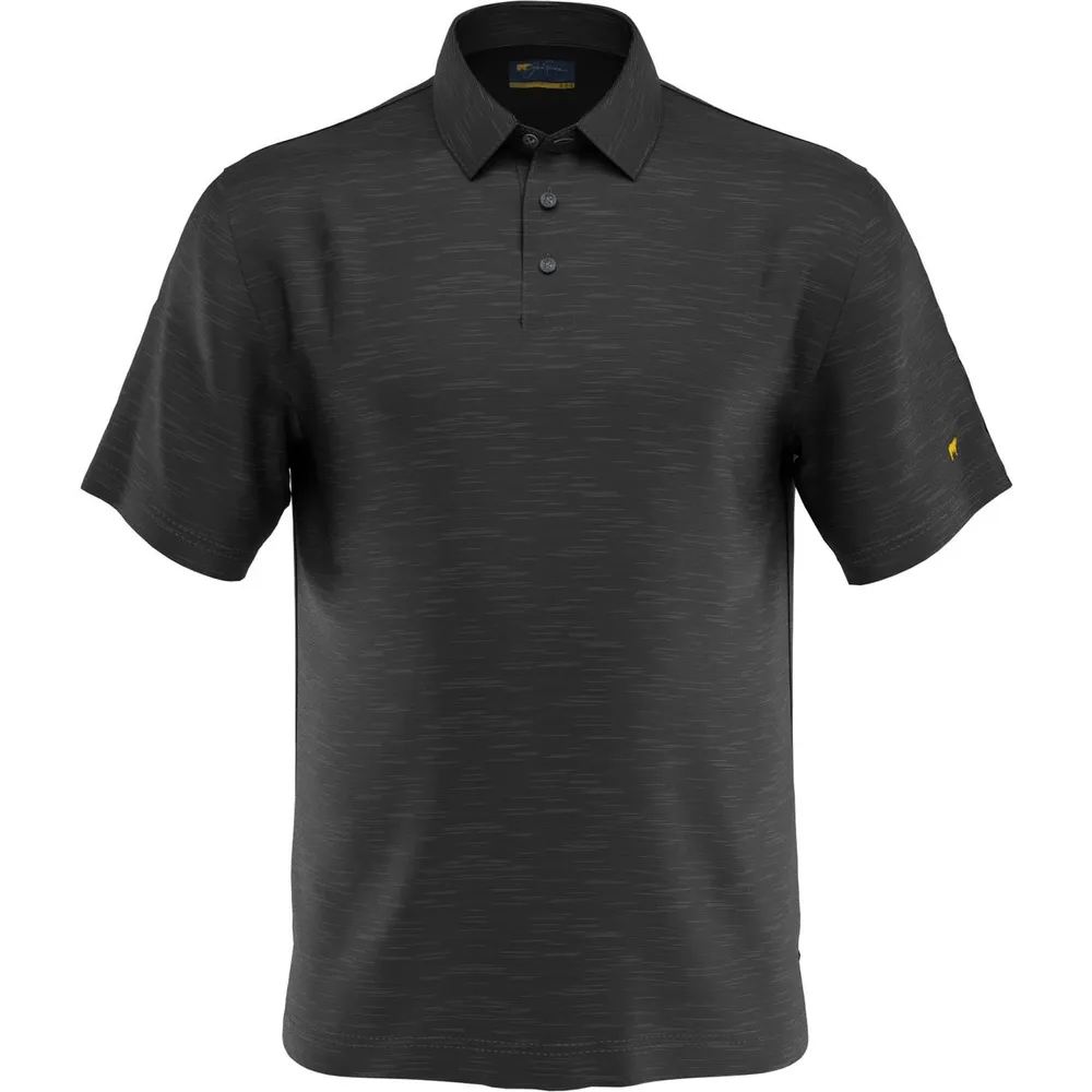 Men's Heather Slub Short Sleeve Polo