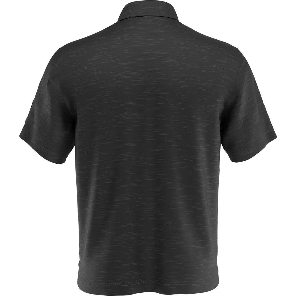 Men's Heather Slub Short Sleeve Polo