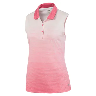 Women's Ombre Sleeveless Polo