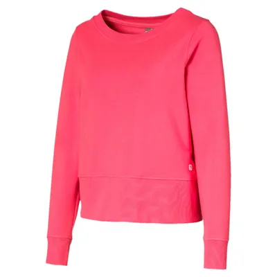 Women's Crewneck Zip Fleece Sweater