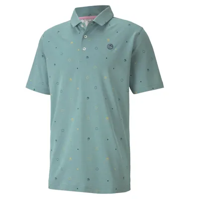 Men's AP Legacy Print Short Sleeve Polo