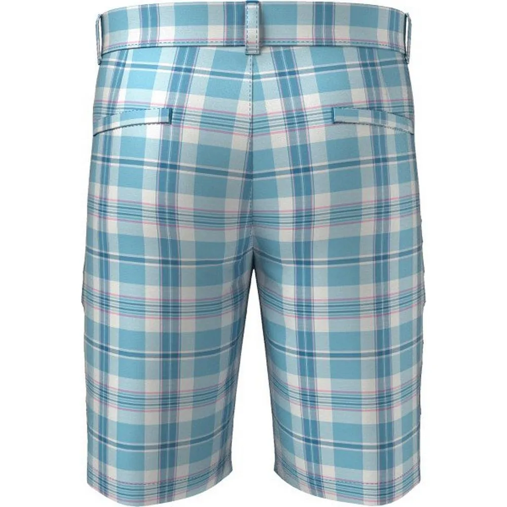 Men's Flat Front Yarn Dyed Plaid Short