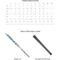 T100-S 4-PW Iron Set with Steel Shafts