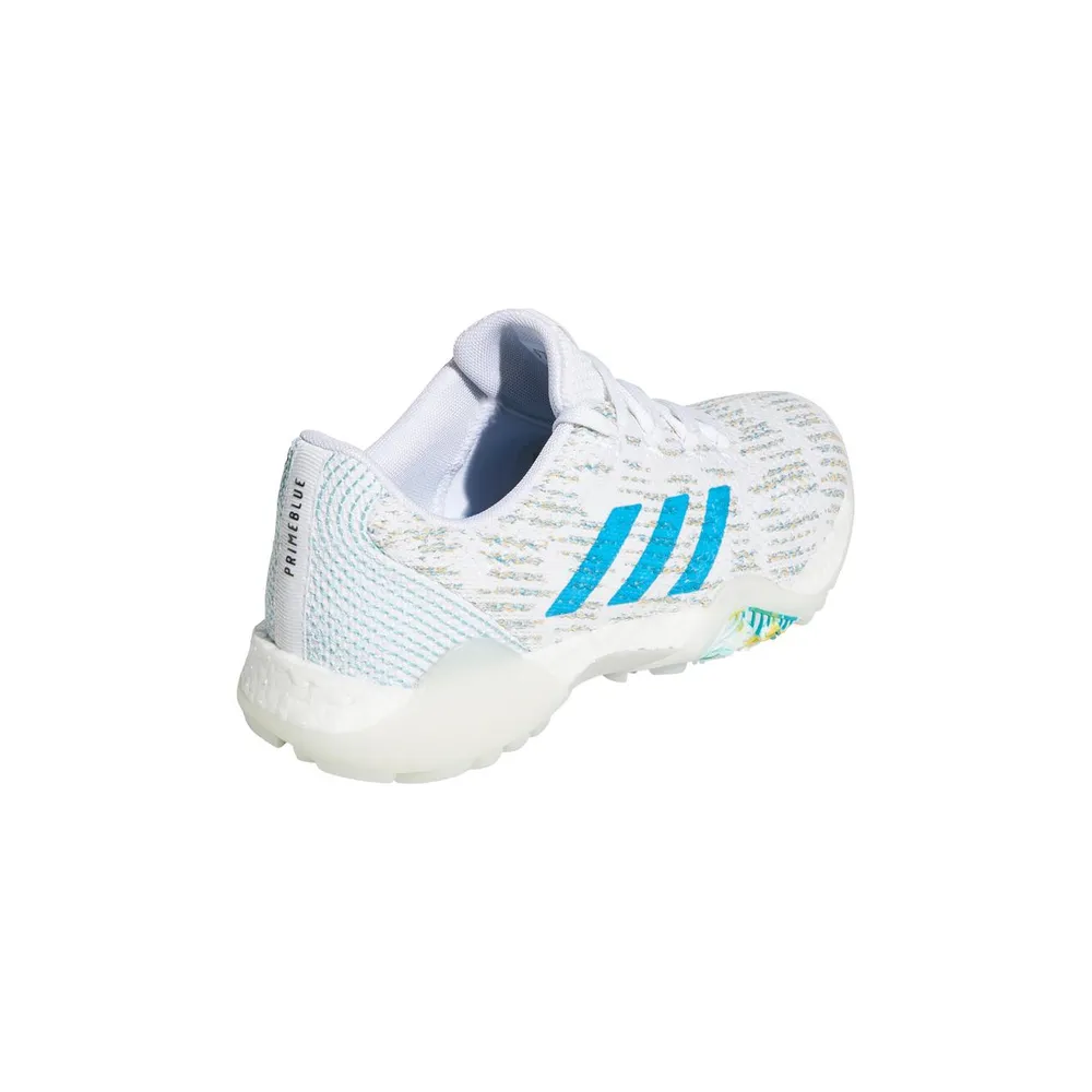 Women's CODECHAOS Primeblue Spikeless Golf Shoe - White/Blue