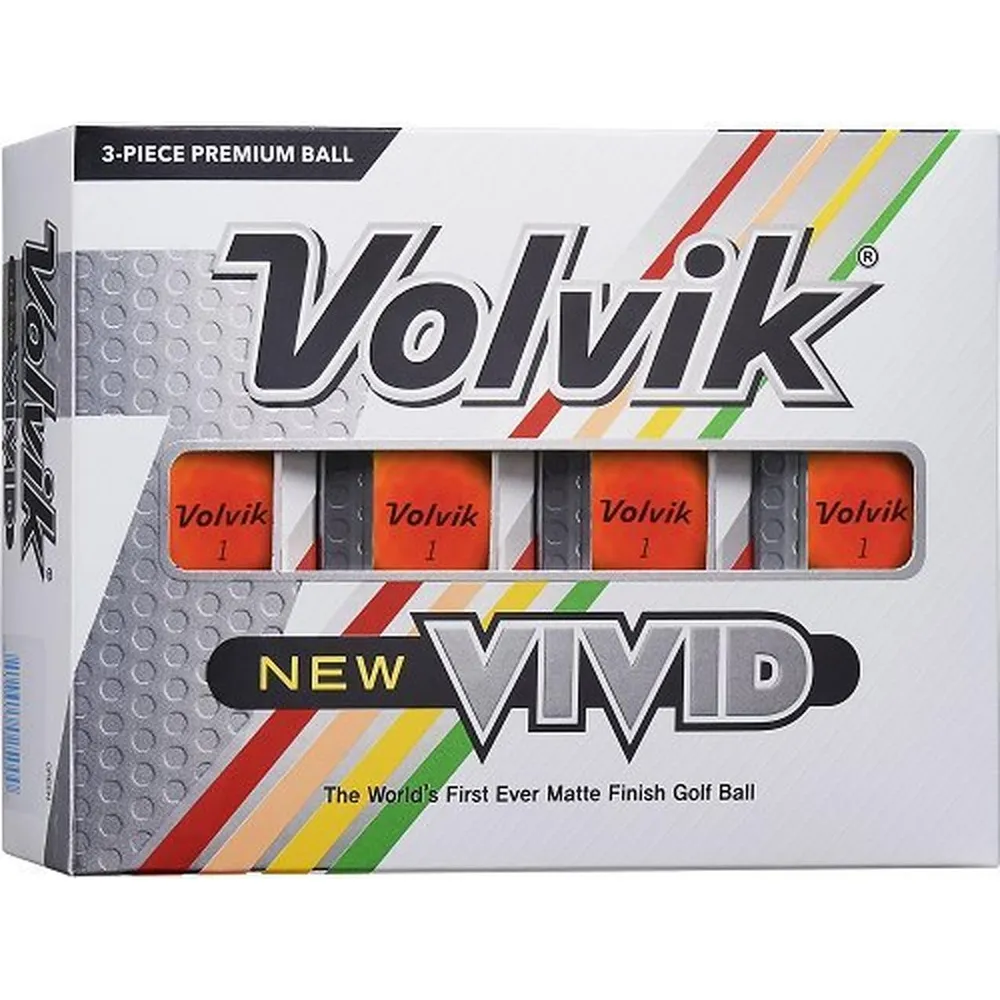 Vivid Golf Balls - Orange