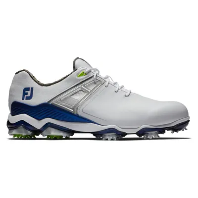 Men's Tour X Spiked Golf Shoe - White/Blue