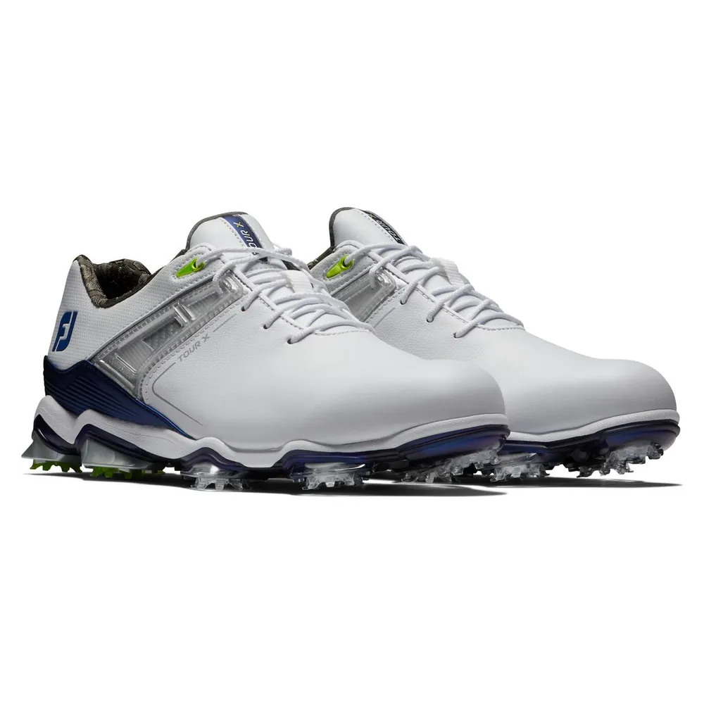 Men's Tour X Spiked Golf Shoe - White/Blue