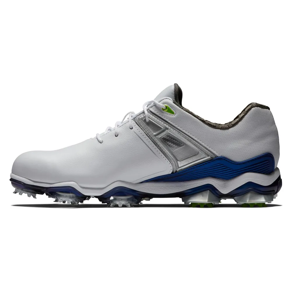 Men's Tour X Spiked Golf Shoe - White/Blue