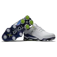 Men's Tour X Spiked Golf Shoe - White/Blue