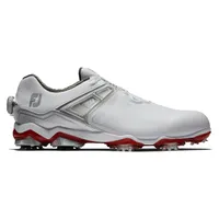 Men's Tour X Boa Spiked Golf Shoe - White/Red