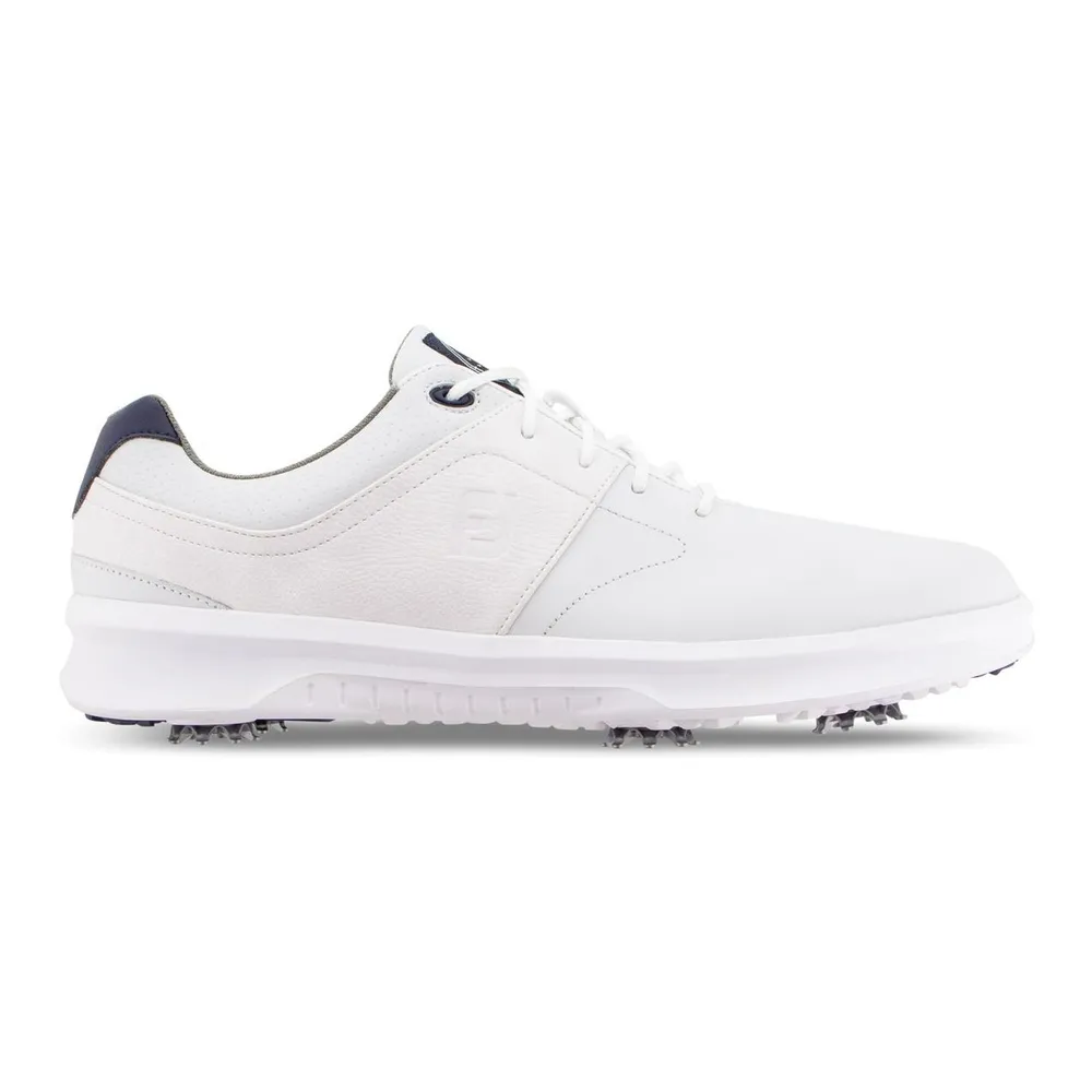 Men's Contour Spiked Golf Shoe - White