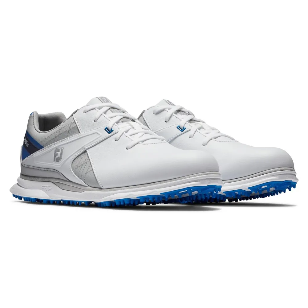 Men's Pro SL Spikeless Golf Shoe - White/Blue/Grey