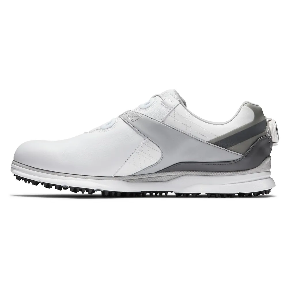 Men's Pro SL Boa Spikeless Golf Shoe - White/Grey