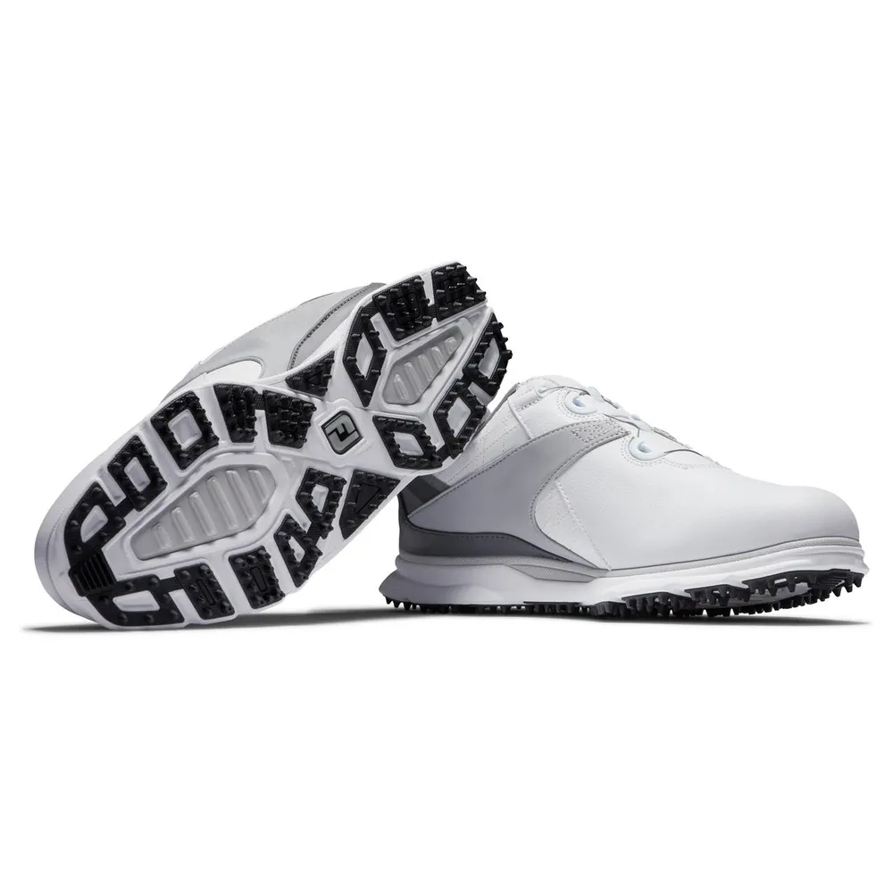 Men's Pro SL Boa Spikeless Golf Shoe - White/Grey