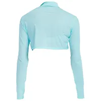 Women's Sunsense Sun Protection Crop Mock Neck Long Sleeve Top