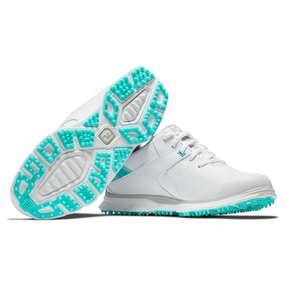 Women's Pro SL Spikeless Golf Shoe - White/Light Blue