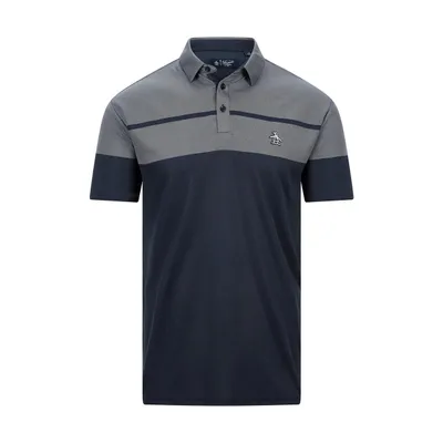 Men's Birdseye Block Short Sleeve Polo