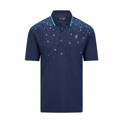 Men's Happy Hour Printed Short Sleeve Polo