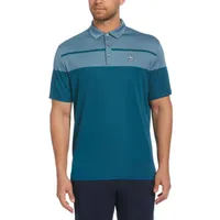 Men's Birdseye Block Short Sleeve Polo