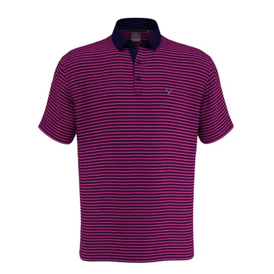 Men's 3-Colour Stripe Short Sleeve Polo