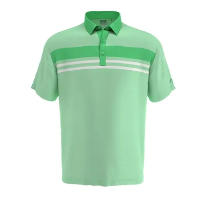 Men's Birdseye Colourblock Short Sleeve Polo