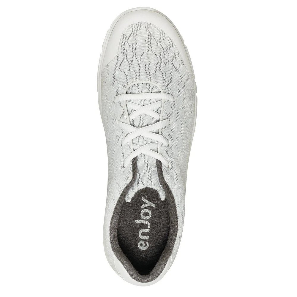 Women's Enjoy Spikeless Golf Shoe - White/Grey