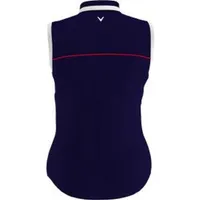 Women's Colourblock Sleeveless Polo