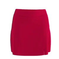 Women's Solid Stretch Knit 17 Inch Skort