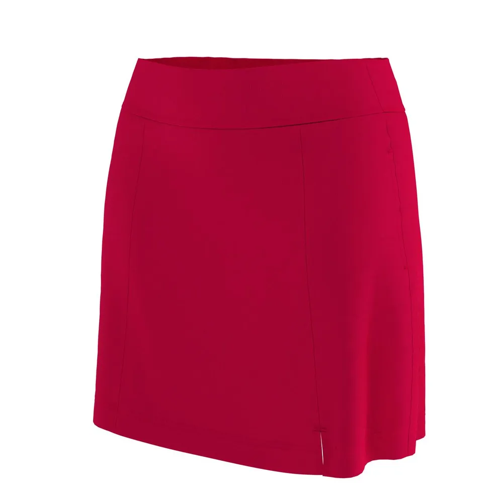 Women's Solid Stretch Knit 17 Inch Skort