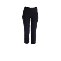 Women's Black Circle Jacquard Crop Pant