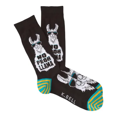 Men's No Prob Llama Crew Sock