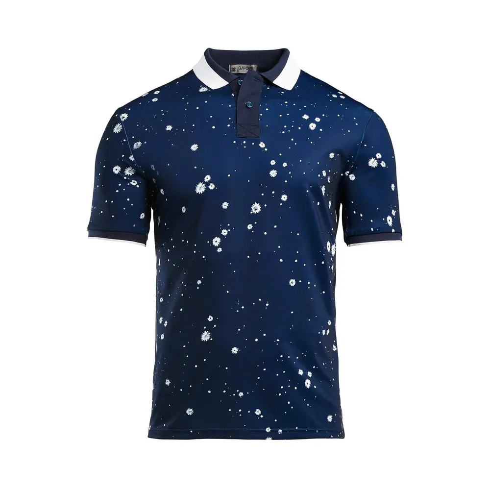 Men's Printed Short Sleeve Polo