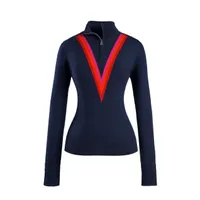 Women's Triple-V Quarter Zip Knit Sweater