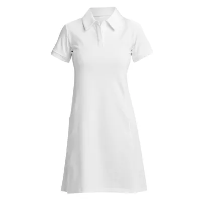 Women's Cross Court Solid Short Sleeve Dress