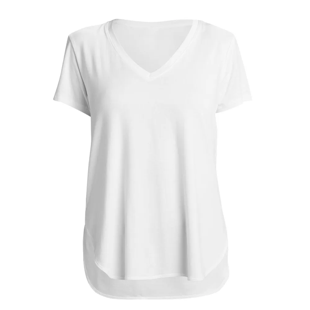 Women's Agda V-Neck Short Sleeve Tie Top