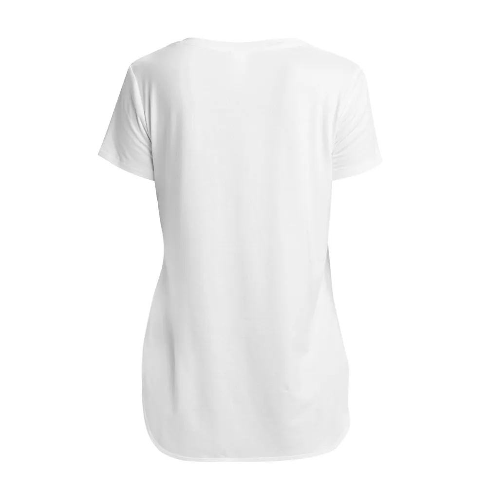 Women's Agda V-Neck Short Sleeve Tie Top