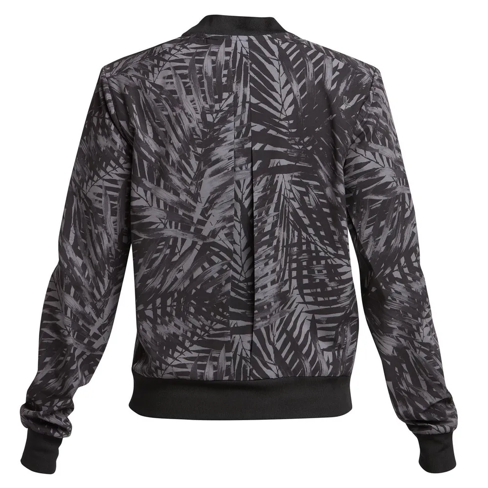 Women's Olivie Printed Palm Bomber Jacket