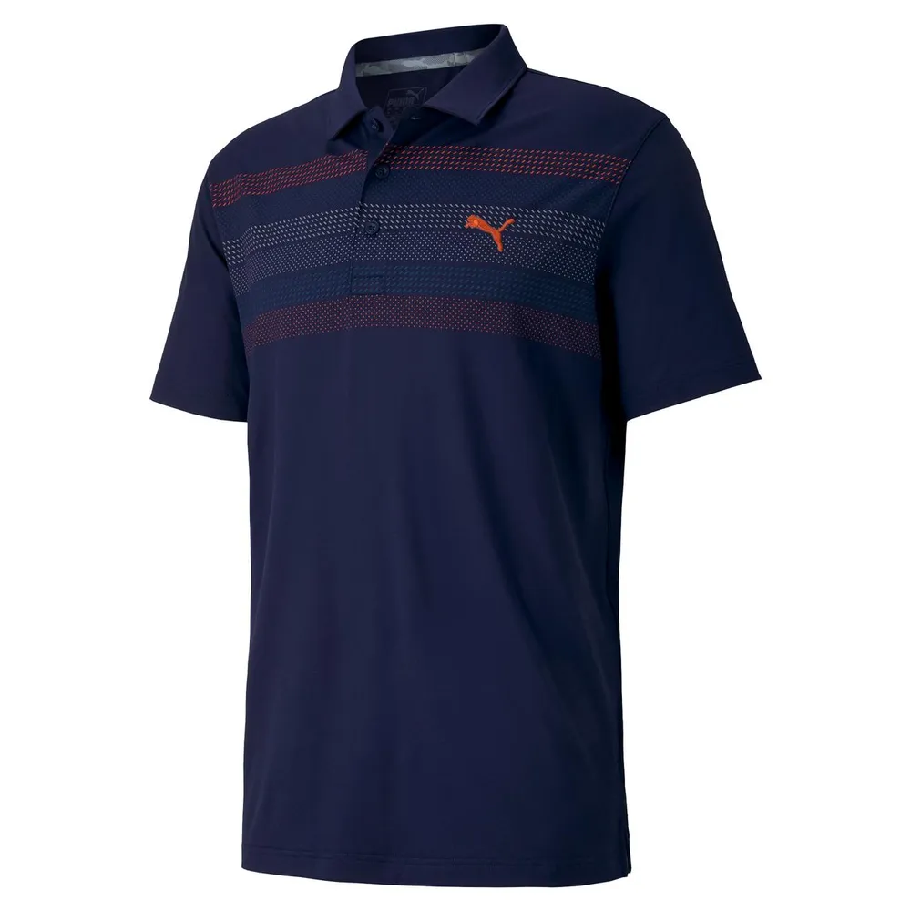 Men's Road Map Short Sleeve Polo