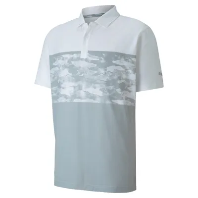 Men's Camoblock Short Sleeve Polo