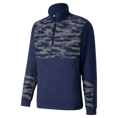 Men's Cloudspun Camo Stealth 1/4 Zip Pullover