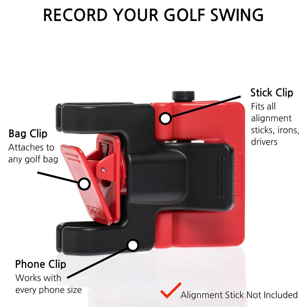 Selfie Golf Cell Phone Clip System