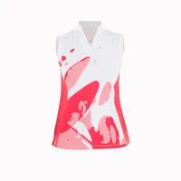 Women's Beth Floral Printed Mock Neck Sleeveless Top