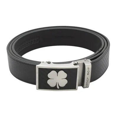 Men's Clover Buckle Leather Belt