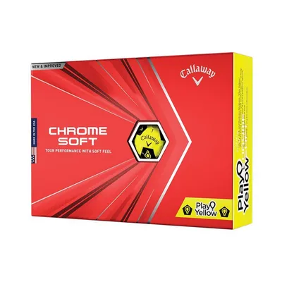 Chromesoft Truvis Play Yellow Golf Balls