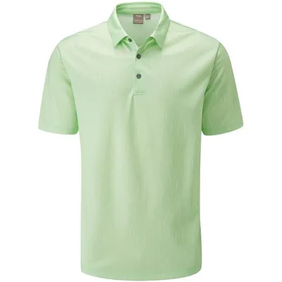 Men's Linear Jacquard Short Sleeve Polo