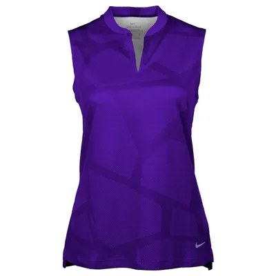 Women's Breathe Course Jacquard Sleeveless Polo