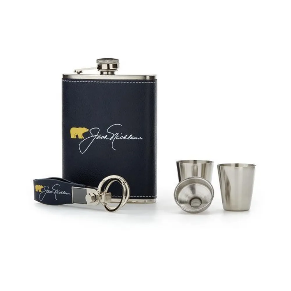 Flask/ Key Chain Gift Set