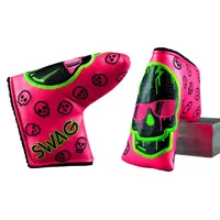 Neon Dripping Skull Blade Putter Headcover